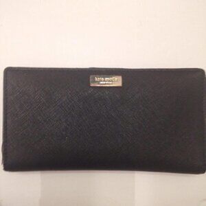 KATE SPADE BLACK SAFFIANO LEATHER WALLET SLIM